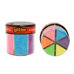 Brillantina Pote 6 Colores Pastel