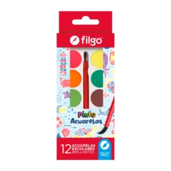 Acuarelas Pinto 12 colores Filgo
