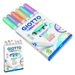 Marcadores 6 Colores Turbo Giant Pastel Giotto
