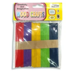 Palito de madera de color x50