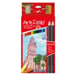 Lapices de color Arte & Stillo x16 +2 HB