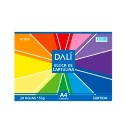 Block A4 Cartulina de Colores DALI