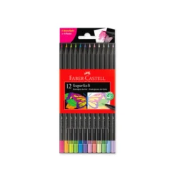 Lapices Supersoft Colores Pastel y Neon x12 Faber-Castell