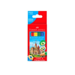 Lapices de Colores Cortos x6 Faber-Castell