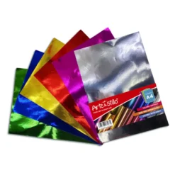 Papel metalizado A4 Arte -Stillo block x10